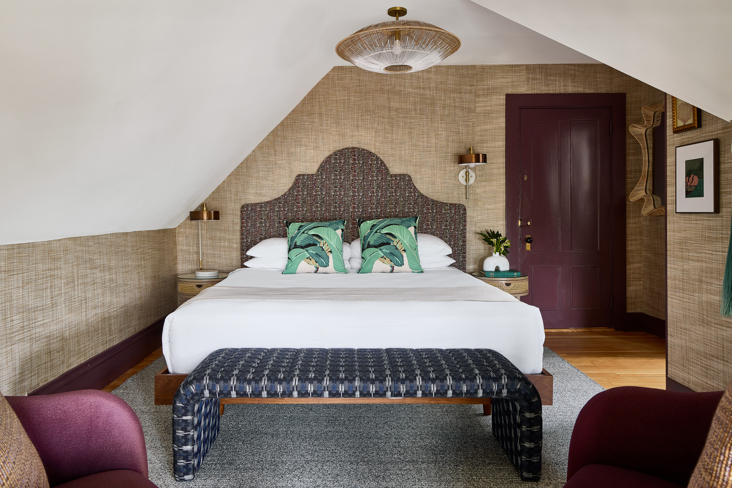 The Loft King guest room at The Coco